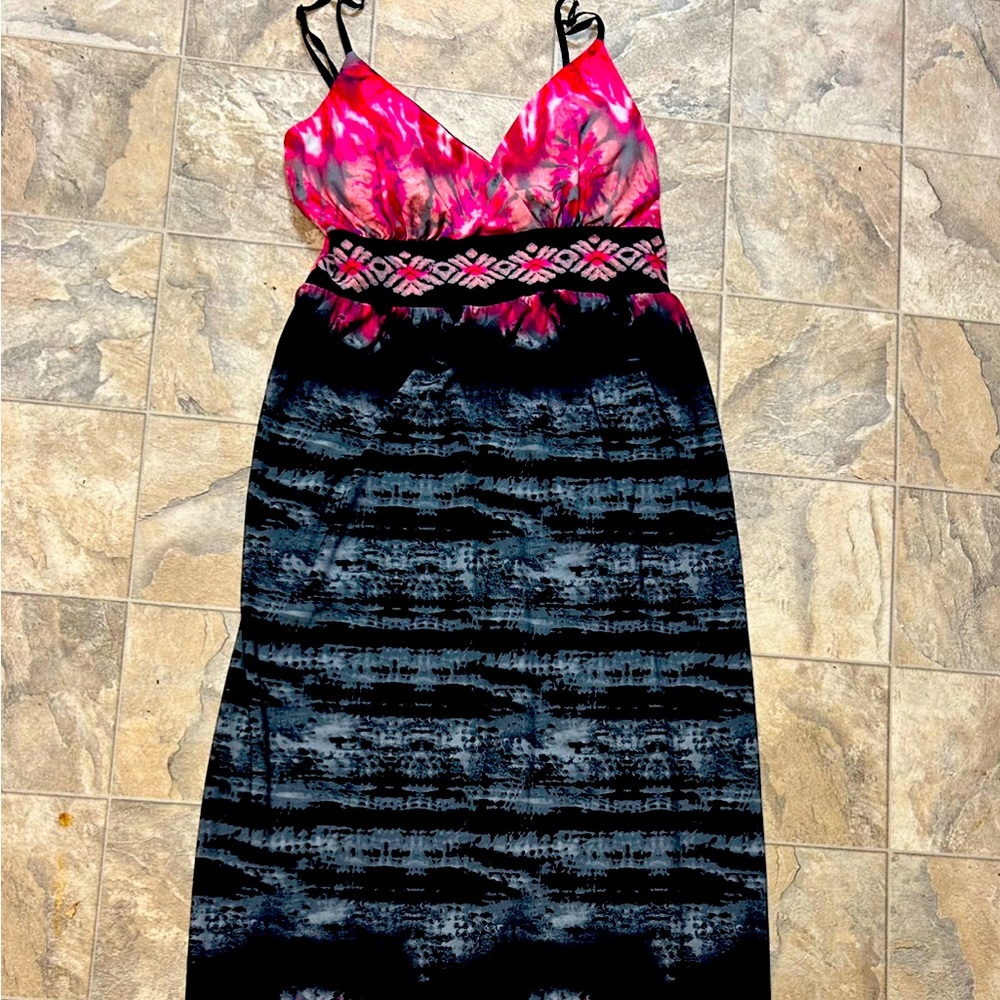 Tie dye maxi dress size 6